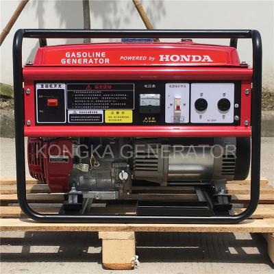 China 50hz 60hz Portable Standby GX390 5kw Single Three Phase Gasoline Generator 770*560*560 for sale