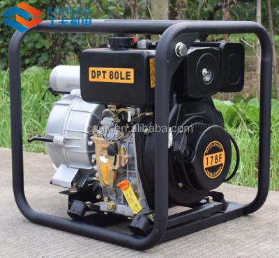 China 188F Sewage Engine 12HP 3 Inch Diesel Slurry Pump Sludge Pump Magma Pump for sale