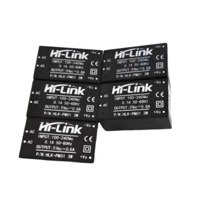 China Convertidor de AC-DC HLK-PM01 PM03 PM09 PM12 PM24 3W Negro Blanco Ac-Dc 220V a 5V Mini módulo de fuente de alimentación en venta