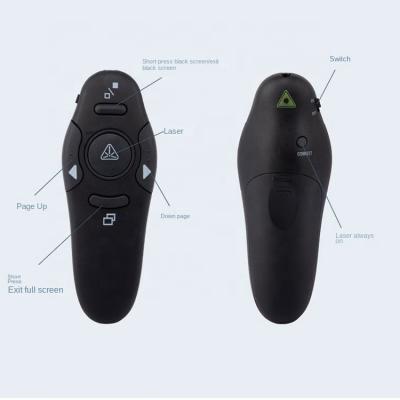 China Producción al por mayor Clicker de presentación Remoto Laser Pointer Wireless Presenter USB Slideshow Powerpoint Clicker en venta