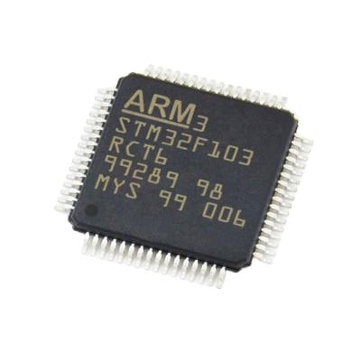 China IC chip MCU 32BIT 256KB FLASH 64LQFP STM32F STM32F103 STM32F103RCT6 High Quality original electronic components for sale