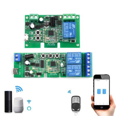 China Integrierte Schaltkreise IC Smart WiFi Relay Switch Modul 12 Kanal ACDC 7-32V USB 5V RFAPP drahtlose Fernbedienung Smart Home zu verkaufen