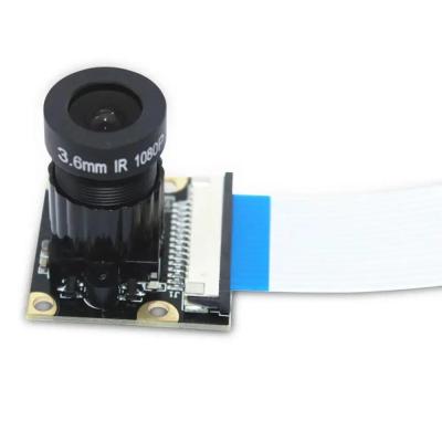 China Circuitos integrados IC para Raspberry Pi 4 3B+ OV5647 Módulo de cámara 1080p 3.6mm enfoque ajustable Video 5MP Módulo de cámara de webcam Interfaz CSI en venta