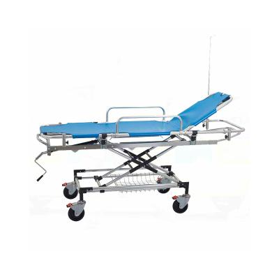 China Aluminum Alloy Steel Patient Transport Hospital Stretcher Trolley With Infusion for sale