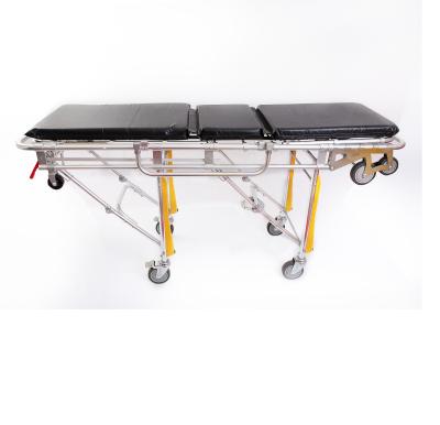 China Emergency Use Stretcher Ambulance Hospital Emergency Folding Stretcher Folding Aluminum Ambulance Stretcher for sale