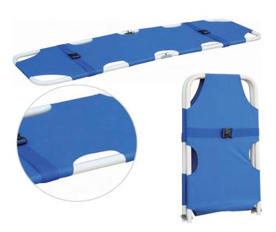 China Outdoor Portable Retractable Emergency Stretcher Aluminum Alloy Folding Stretcher Aluminum Alloy Canvas Folding Stretcher for sale