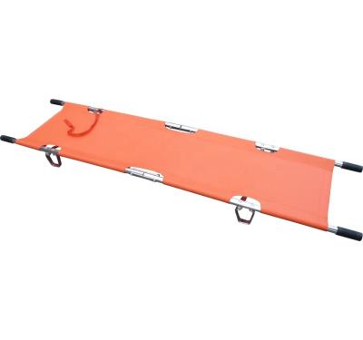 China Portable Retractable Metal Folding Stretcher Aluminum Alloy Stretcher Emergency for sale