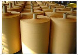 China Yellow Fuel Oil Solidified Air Filter Paper 130g/m2 for sale