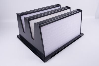 China heavy duty air filters frame construction heavy duty parts v bank hepa filter G8 F13 air filter HEPA en venta