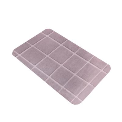 China New Microfiber Shower Floor Bath Absorbent Wholesale Mat Machine Washable Coral Fleece Anti-Fatigue Mat Anti-Slip Floor Mats for sale