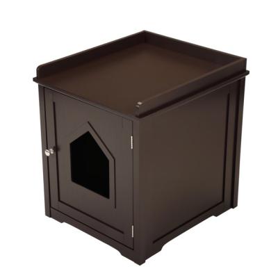 China Indoor Outdoor Weather-Resistant Adjustable Shelter Wooden Pet House Windproof With Corner Support for sale