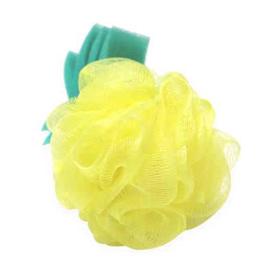 China EXFOLIATE Lowest Price Breath Rub Kid Wash Sweeps Cute Pineapple Mesh Custom Sweeps Bath Sponges for sale