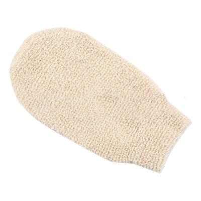 China All Natural Natural Bamboo Fiber Bath Exfoliating Glove Bathing Spa Glove Brush Scrub Glove For Shower for sale