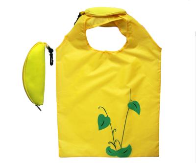 China Eco - Friendly Easy Carry Small Foldable Tote Pouch Polyester Folding Reusable Shopping Bag for sale