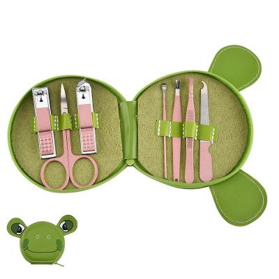 China Supermarket 7Pcs Safety Nail Cutter Newborn Foot Toenail Nail Clipper Hair Tool Health Care Baby Measuring Manicure Set for sale