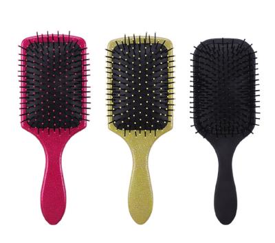 China Custom Professional Salon Hair Comb Brush Sleek Paddle Hair Brush for sale