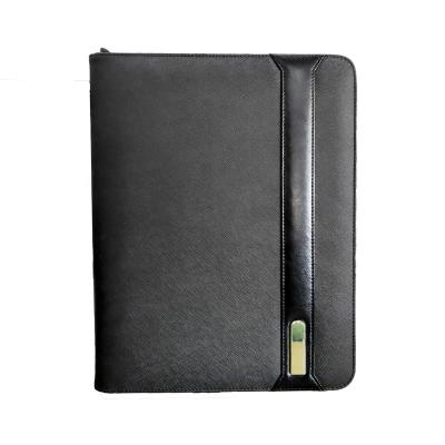 China Waterproof High Quality Taoyuan Cardboard Folder Business Folder Leather Zipper Folder for sale