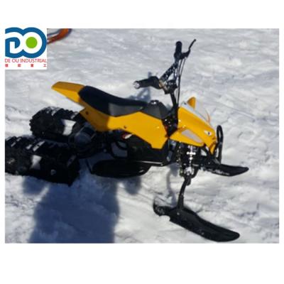 China Mountain CE certification 4 wheel mini snowmobile snow vehicle kids electric snow slider for sale for sale