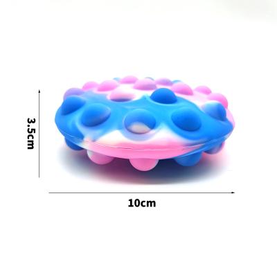 China New Design Night Light 3d J Bubble Toy Silicone Fidget Pop Silicone Anti Stress Squeeze Ball Gel Anti Stress Toys Unisex OEM Logo for sale