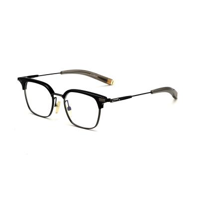 China For reading glass Shenzhen straight hair new glasses frame pure titanium ultra light plate glasses frame myopia for sale