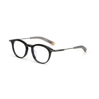 China For Reading Glasses Shape Plate Glasses Frame Titanium Glass Big Face Women Round Frame Men's Optical Glass Frame for sale