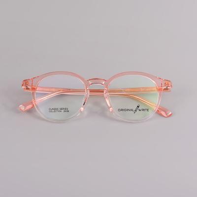 China For reading glass china factory manufacture plate and metal glasses frame transparent jelly color optical frame retro round frame for sale