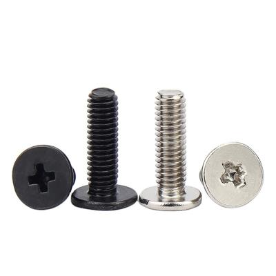 China Nickel Plated Screws M2-M4 Flat Cross Recessed Large Thin Side Thin Flat Head for sale