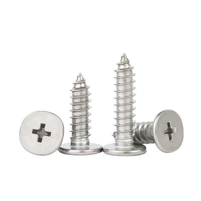 China Ultrathin Flat Head 304 Stainless Steel Cross Head Galvanized Screw for sale