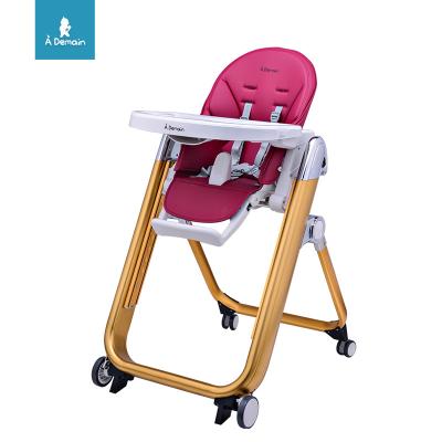 China PP Umpire Chair for Baby Kids Safety Toddler Booster Seat Feeding Dining Table Chair with Wheel and Cushion for sale