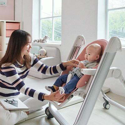 China Factory Direct Sale Modern Portable Baby Feeding Chairs With Wheels Home Use Luxury Baby Dining Chair for sale