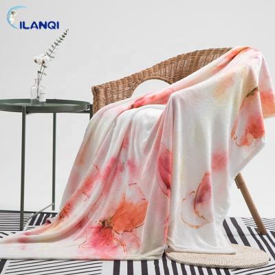 China Factory Digital Printing Polyester Flannel Fleece Throw Blanket Custom Thick Flannel Fleece Blanket Luxury Anti-pilling Throw Blanket for sale