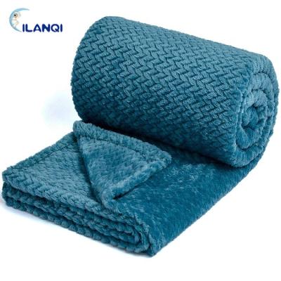 China Wholesale Wholesale WARM Knit Soft Warm Wool Fleece Blanket For Bed Fleece Picnic Blanket for sale