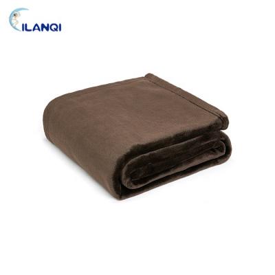 China Anti-pilling hot sale ready to ship flannel soft fleece moving throw blanket for camping for sale