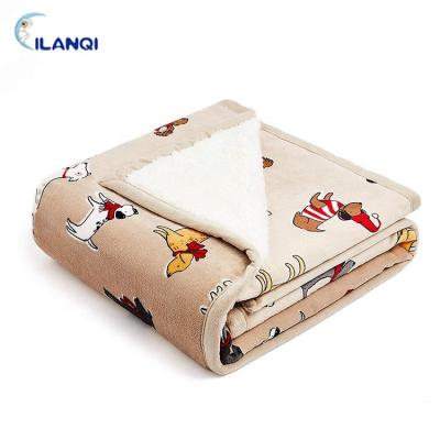 China HOT Selling HOT Selling Double Bed Animal Fleece Amazon Print Heavy Kids Weighted Travel Blanket In Pocket for sale