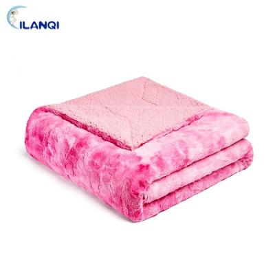 China Anti-pilling Winter Rose Double Bed Sherpa Fleece Blanket For Home Textile Rose Sherpa Blanket for sale