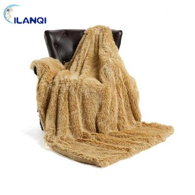 China Wholesale Custom Plush PASSIONATE and Sherpa Sofa Throw Double Blanket for sale