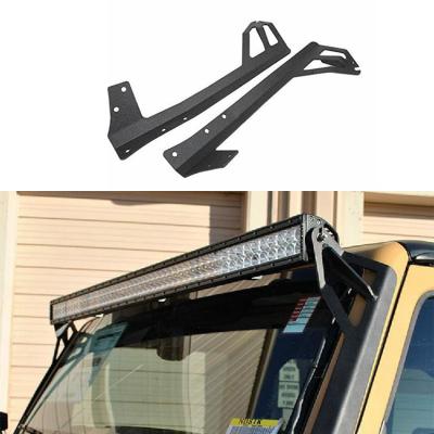 China High Quality Car Accessories Frame Metal Black Windshield Curved Brackets Fit For Jeep Altercation-R JK 2007-2017 1 Pair for sale