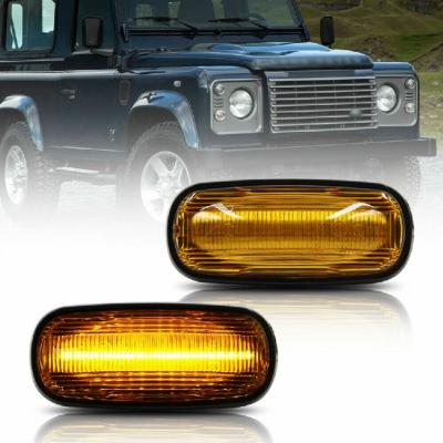 China Amber Color Flowing Side Marker Dynamic LED Lamp Repeater Side Indicator Light For Land Rover Discovery Defender II (L318) for sale