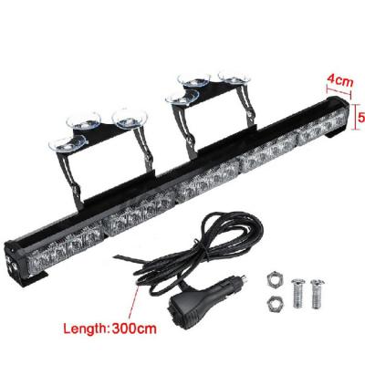 China NEWWIND 35.5 Inch Strobe Light 32LEDS Strobe Light Bar Drive Fog Off Road Lights Spot Flood Triple Array Combo Beam For Car Truck Bus for sale