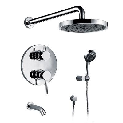 China Without chuveiros brass modern bathroom slide bar HIMARK China quality torneira bath and shower faucet set wall mounted system for sale