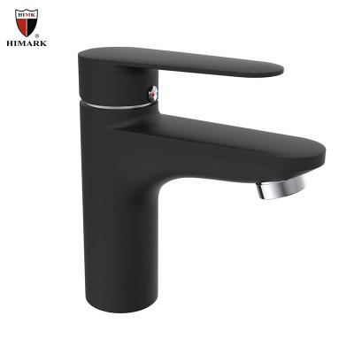 China Metered Solid Brass Black Watermark Faucets HIMARK Bathroom Basin Tapware for sale