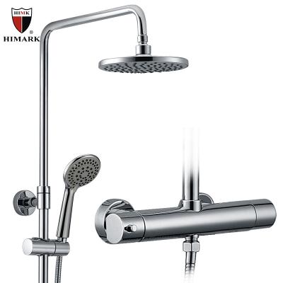 China With Slide Bar HIMARK Exposed Smart Thermostatic Control Mixer Shower Faucet for sale