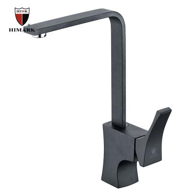 China HIMARK Manufacturer UPC Contemporary Brass Kitchen Faucet Mixer Tap Black for sale