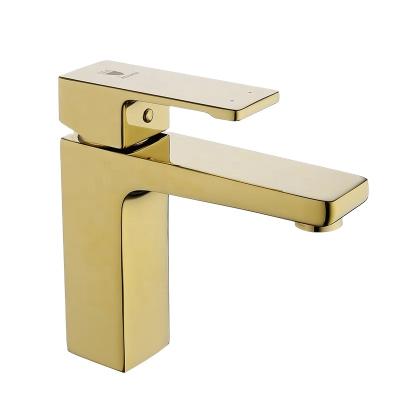 China HIMARK faucets china quality metered modern single handle gouden torneira banheiro kraan gold bathroom brass faucet for sale