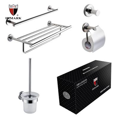 China Sustainable HIMARK 5 Piece SUS304 Stainless Steel Hotel Bathroom Accessories for sale