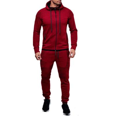 China 2021 QUICK DRY Autumn Winter Men Tracksuit Hoodies Two Piece Pants Set Warm Casual Sportswear Men's Clothing for sale