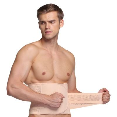 China Antibacterial Men's Fitness Shaper Adjustable Waist Pad Wrap Band Sweat Waist Trainer Trimmer Belt Back Lumbar Support Brace for sale