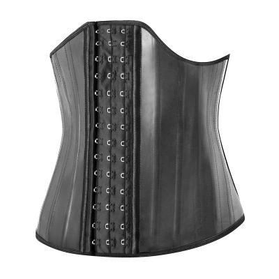 China Trainer Chest Binder Corset Weight Loss Waist Support Steel Boned Strong Belt 25 Private Label Antibacterial Latex Waist Shiny For Women Men for sale