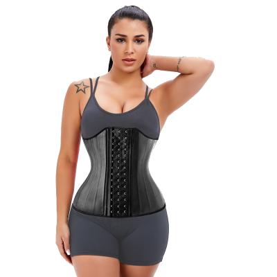 China Antibacterial Body Shaper Waist Trainer Latex Waist Corsets 25 Steel Women Bone Tummy Shapewear Slimming Sheath Colombian Fajas Shaping Strap for sale