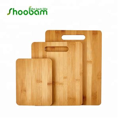 China Viable Natural Sustainable Square Cutting Board Bamboo Cutting Board for sale